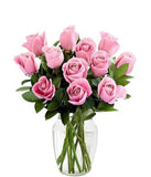 12 Pink Roses