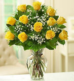 12 Yellow Roses