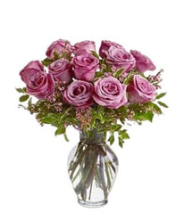 A Dozen Lavender Roses - Free Delivery - MontRoyal Florist Montreal