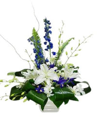 Blue Heaven Arrangement - Free Delivery - MontRoyal Florist Montreal