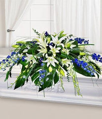 Blue Heaven Large Casket Spray