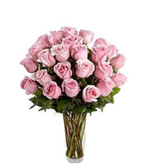 Two Dozen Pink Roses - Free Delivery - MontRoyal Florist Montreal